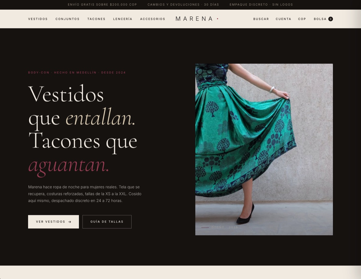 Marena · tienda de moda